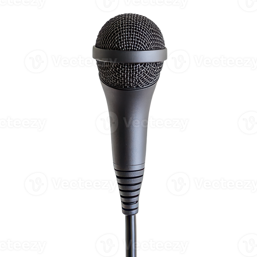 Microphone for Podcasting and Audiovisual Projects Transparent Background. png