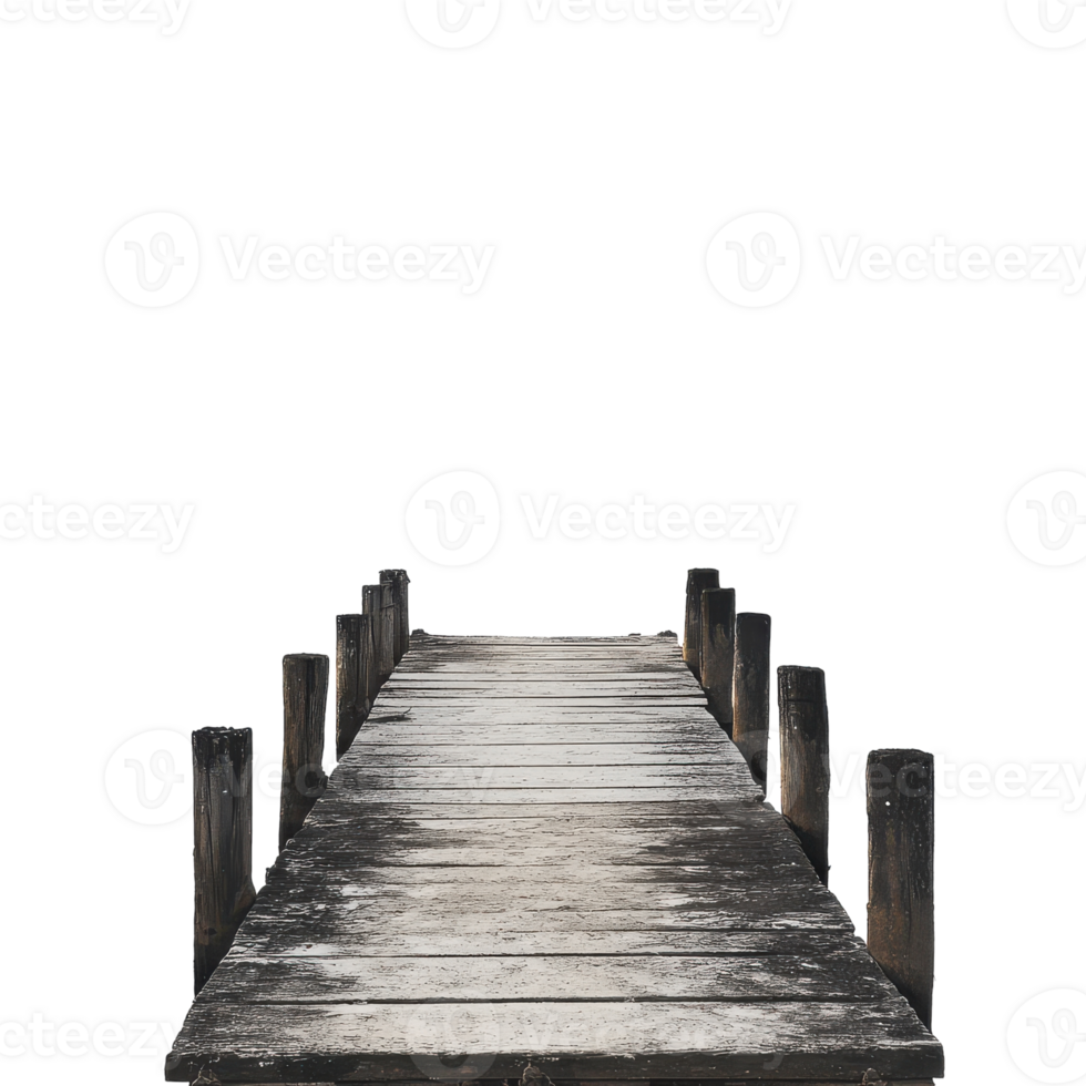 A wooden bridge that is empty and dark png
