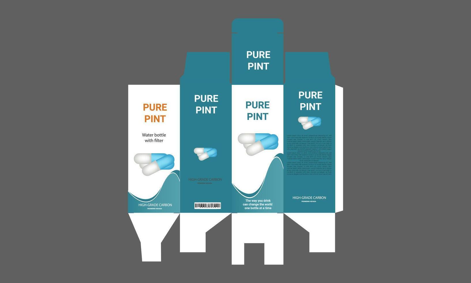 pure point toothpaste packaging design vector
