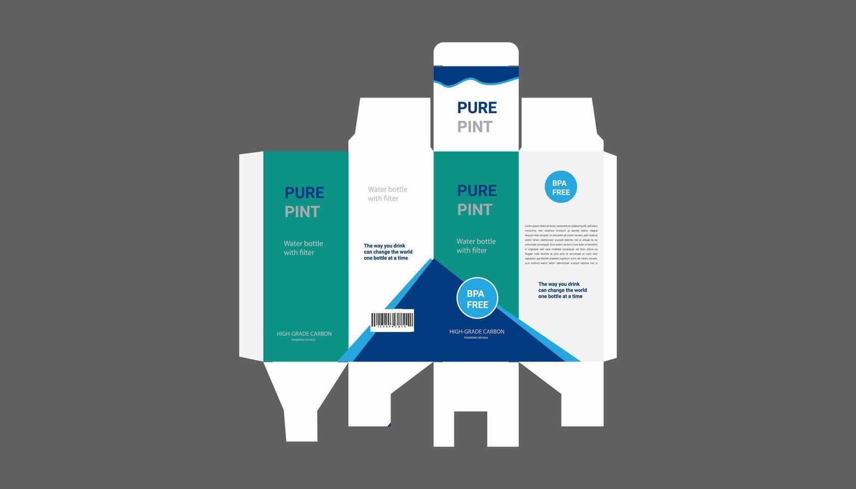 pure water packaging design vector