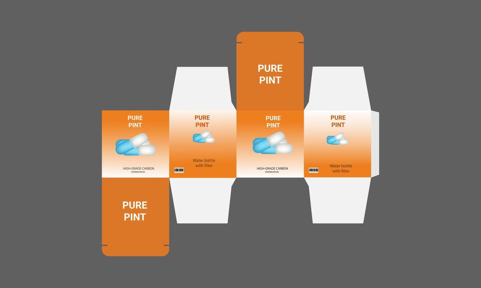 a box with four different types of paper vector