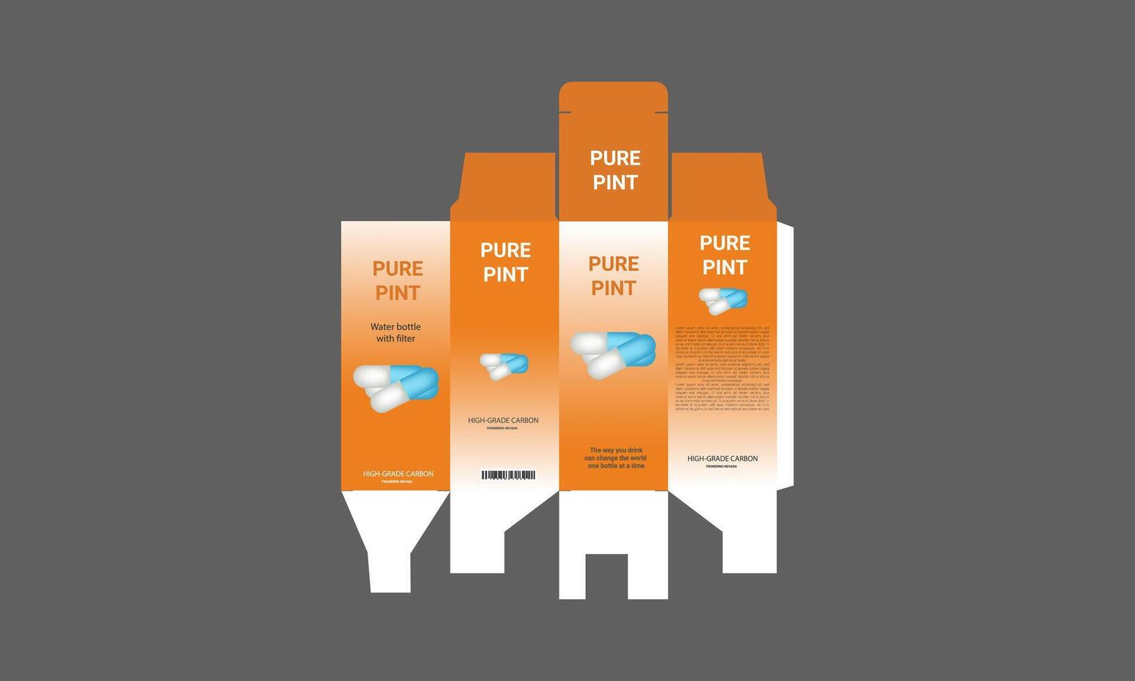 pure pak toothpaste packaging mockup vector