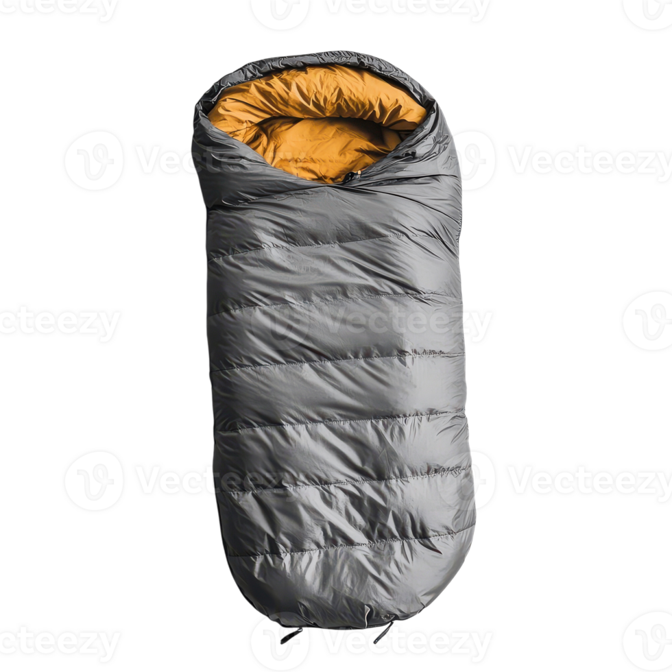 Versatile Sleeping Bag for Outdoor Adventures Transparent Background. png
