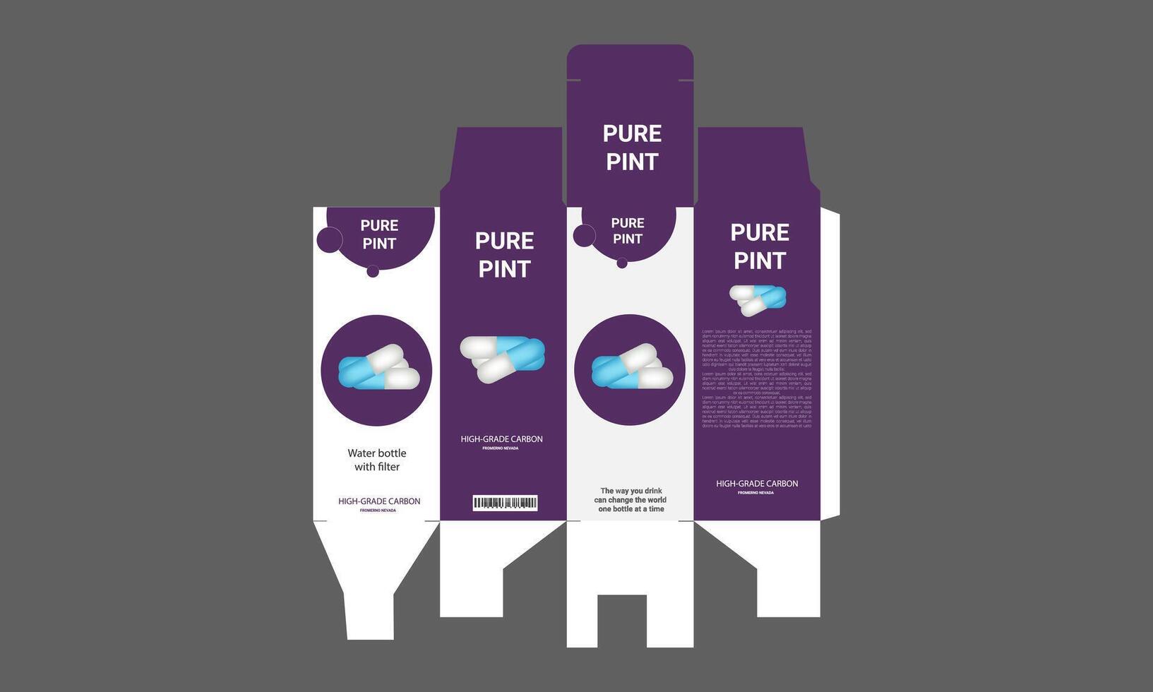 pure point toothpaste packaging mockup vector