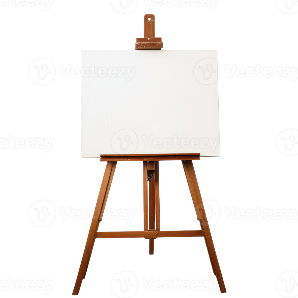 An easel with a white board on it png