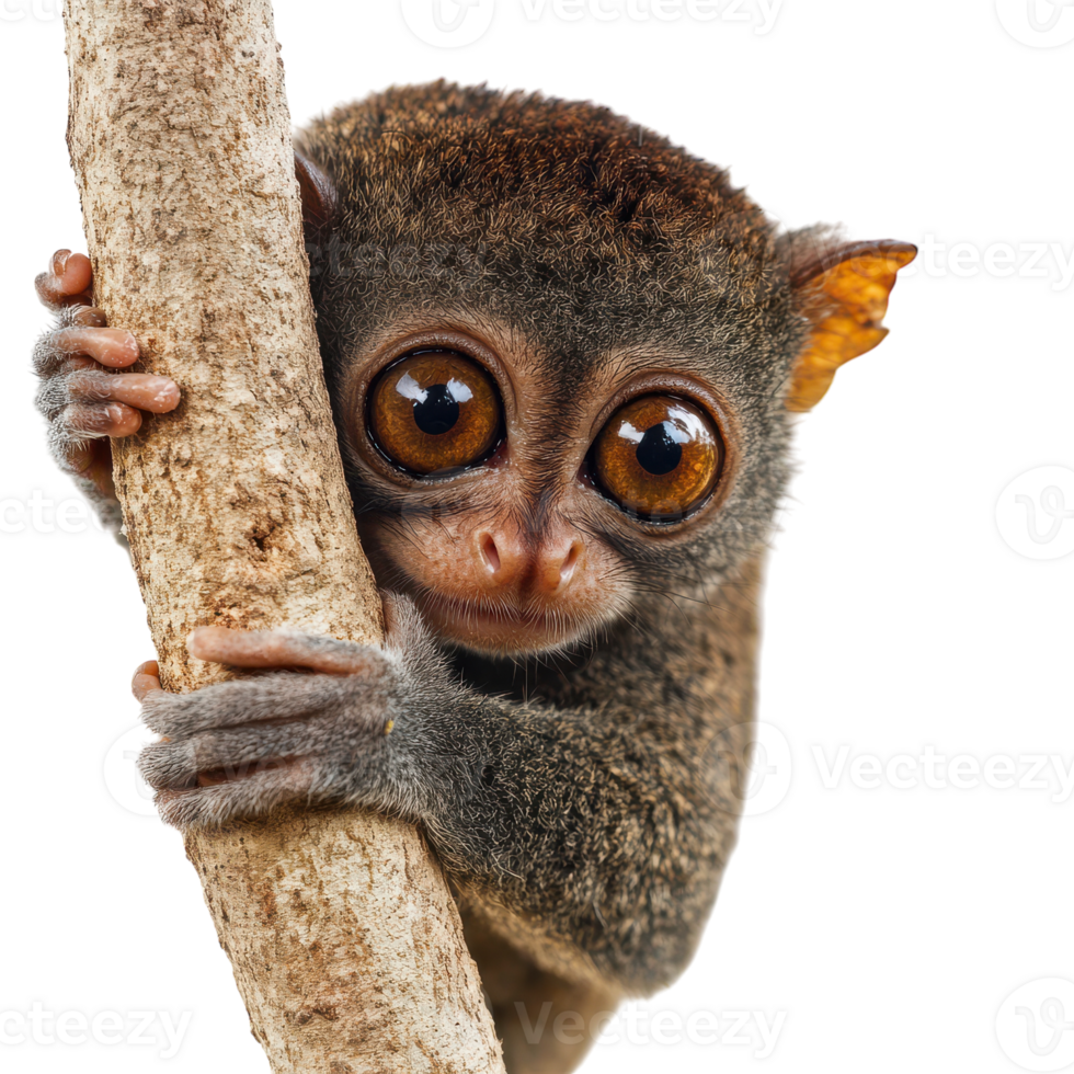 A small monkey is sitting on a branch png
