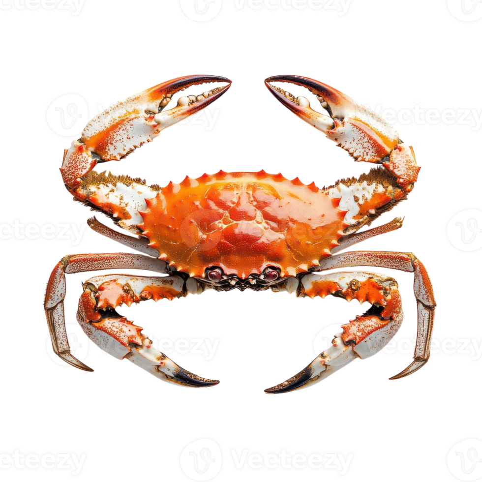 Delicious Steamed Crab Leg on Plain Background Transparent Background. png