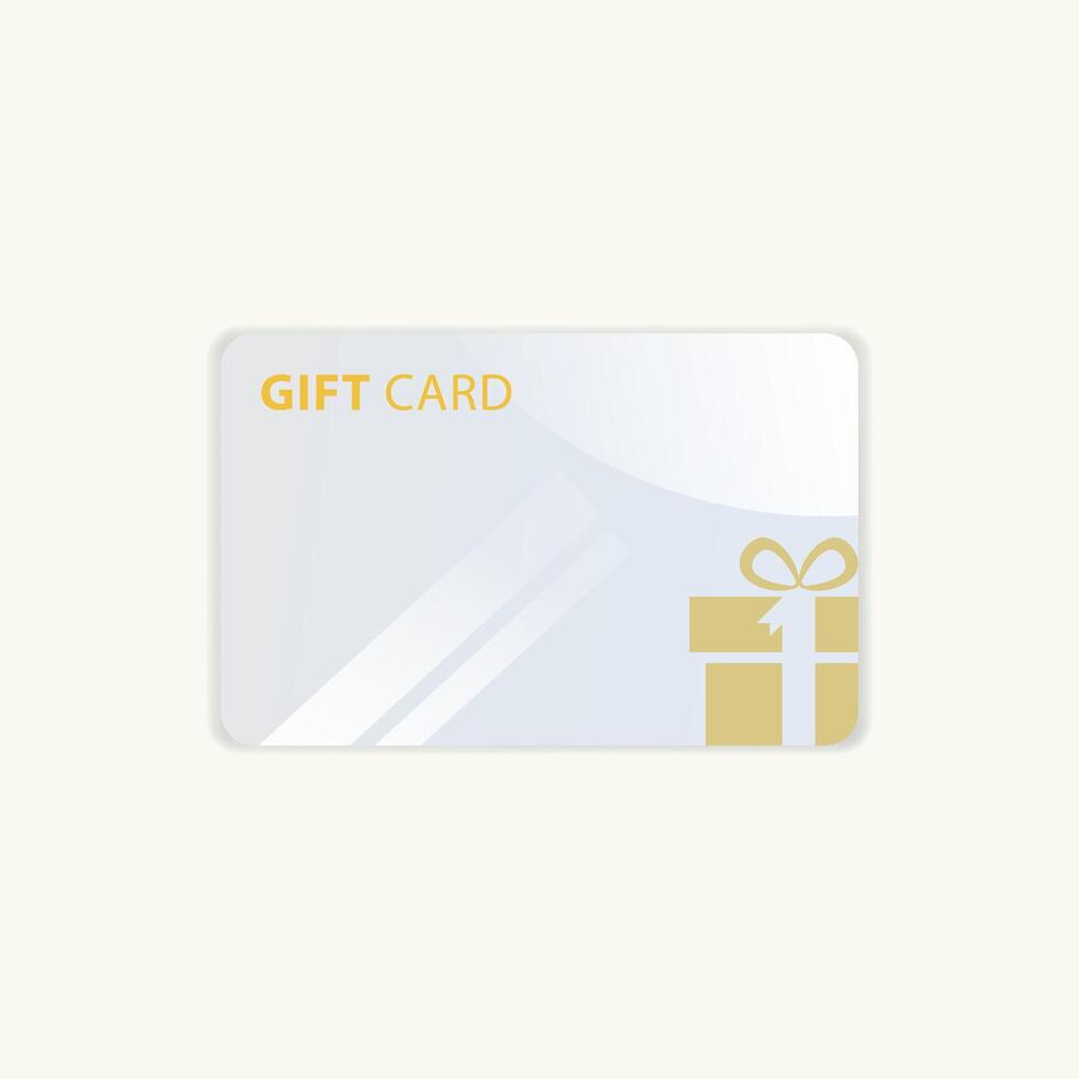Gift card simple graphic design vector