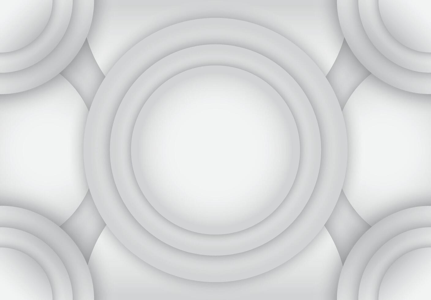 Background of stacked circles with a large circle in the middle vector