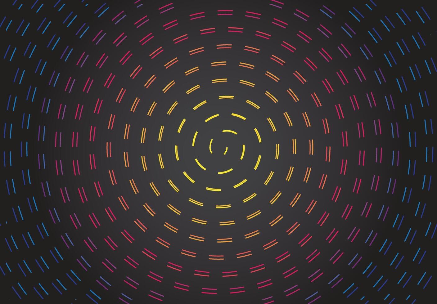 Gradient background with circular dashed lines vector