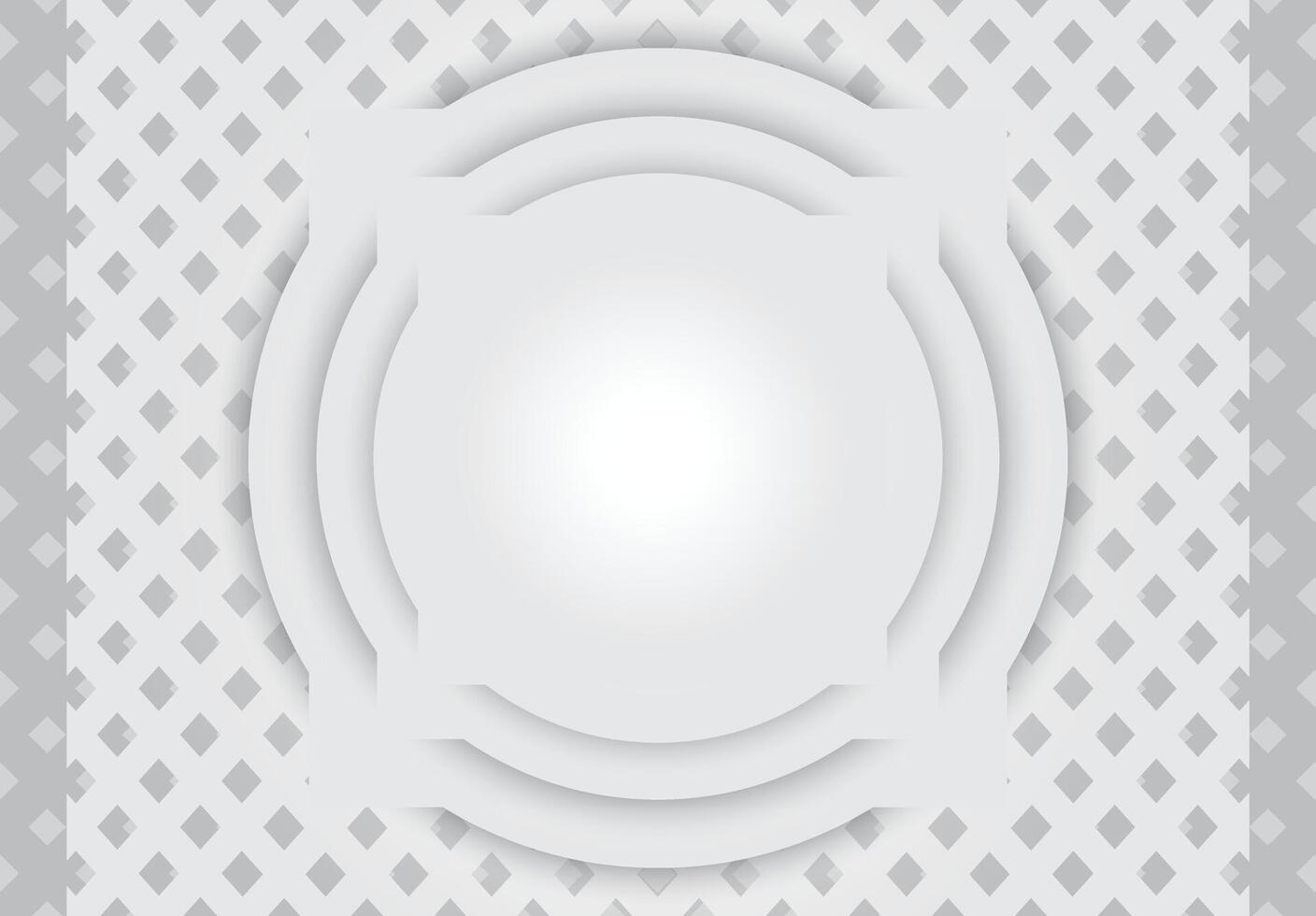 Background of ornaments with tiered circles and continuous corners on four sides vector
