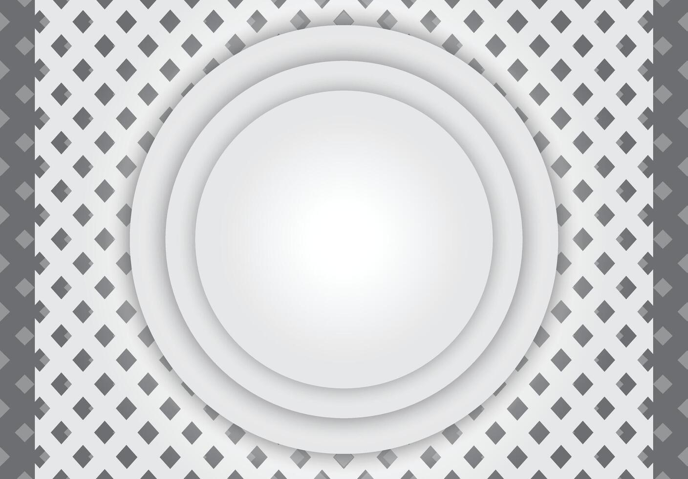 Background of ornaments with tiered circles for objects or text vector