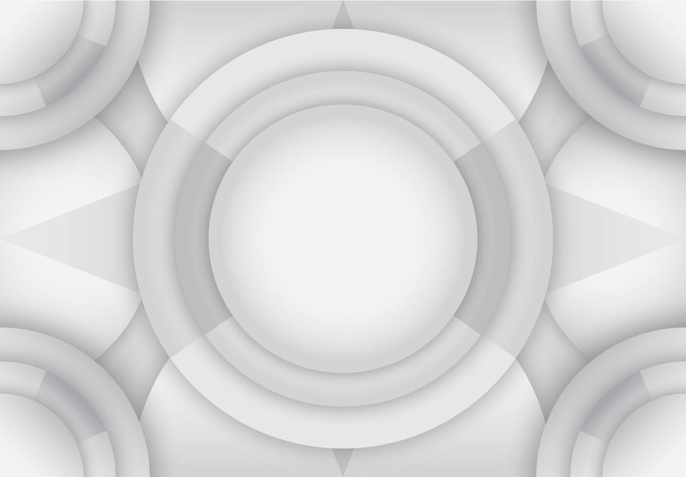 Background of stacked and patterned circles with a large circle in the middle vector