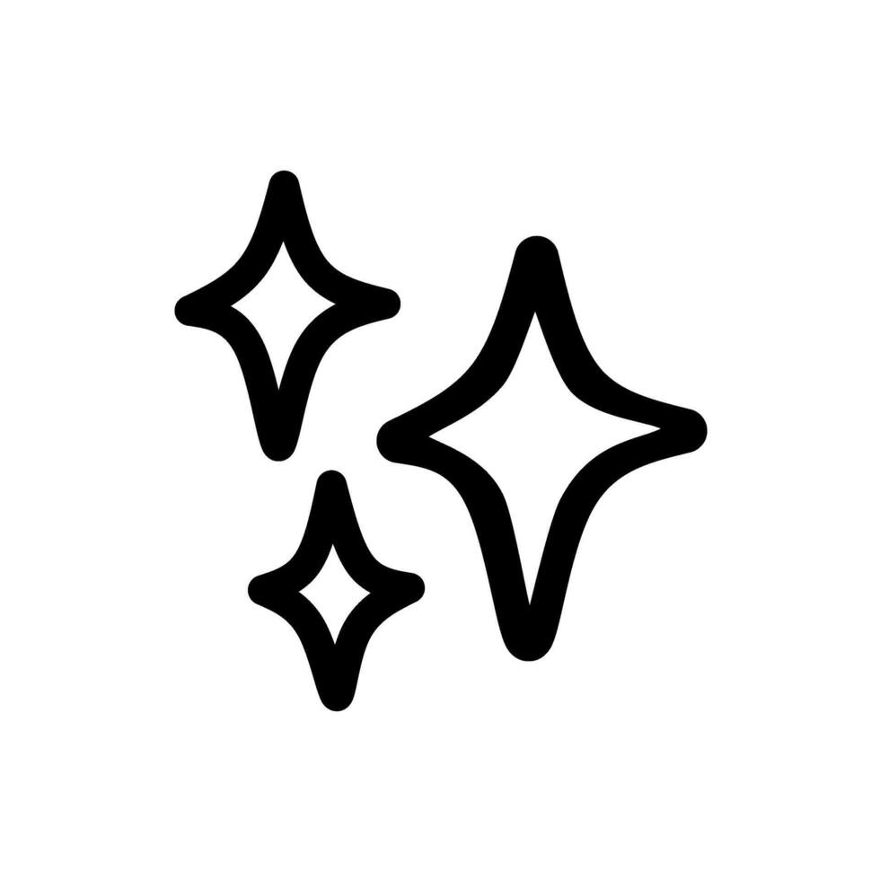 Shiny Sparkle Star Icon vector
