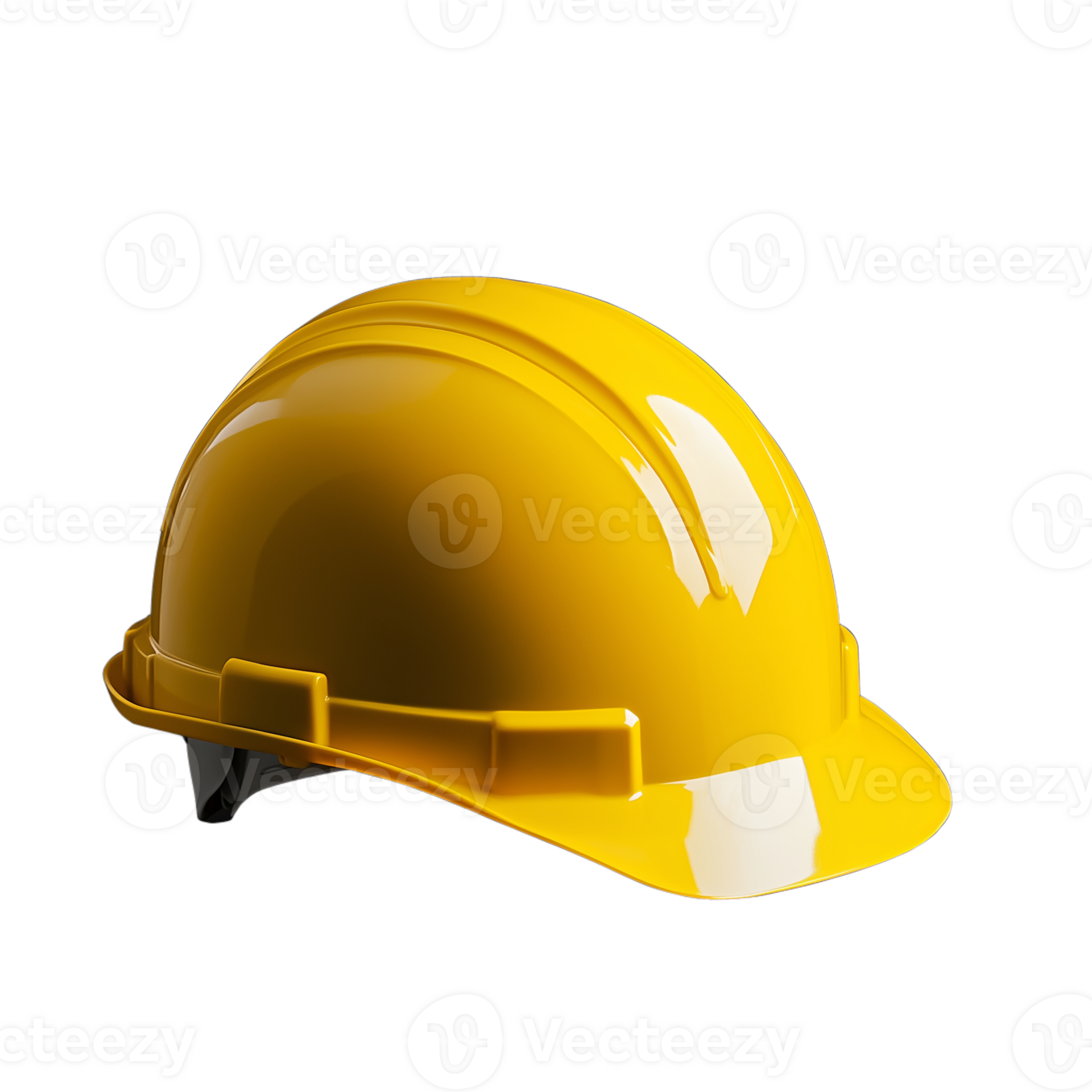 Yellow construction helmet emphasizing safety and durability on a