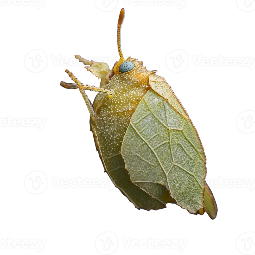 Macro image of a leaf beetle with intricate patterns on its wings on a transparent background, showcasing nature's beauty and the detailed features of this fascinating insect species png