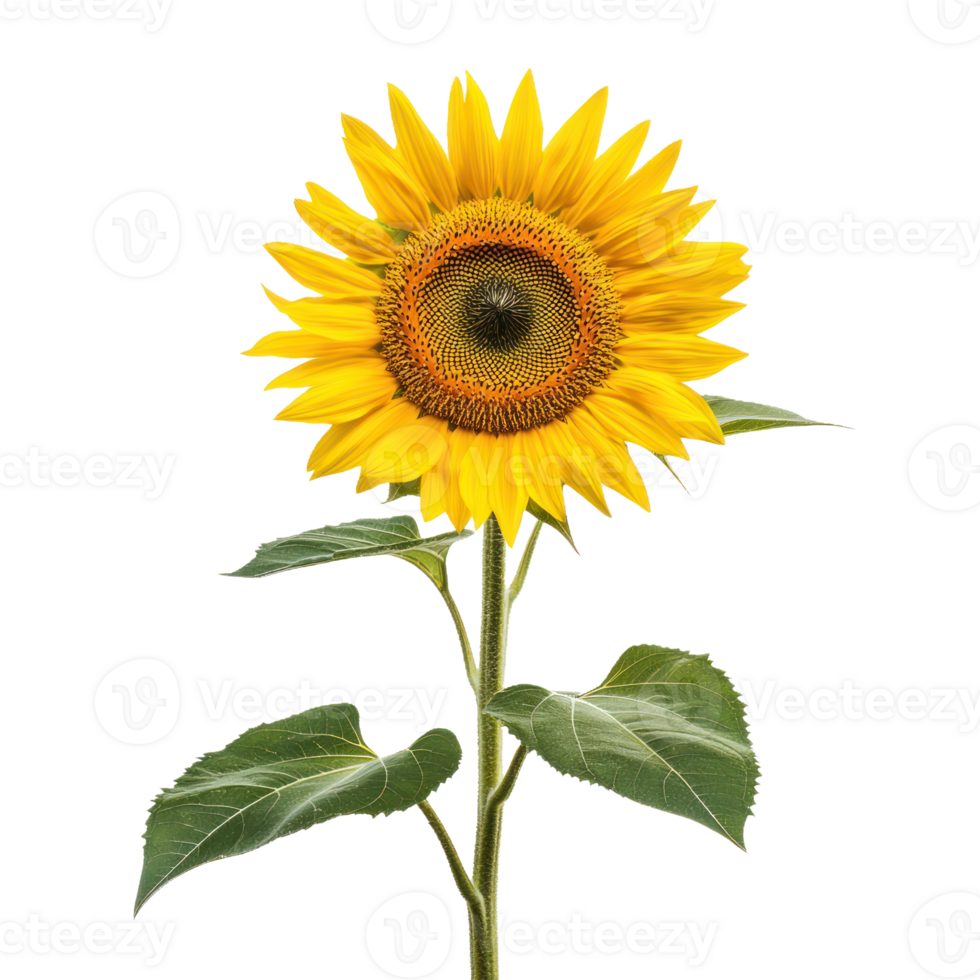 a sunflower on transparent background png