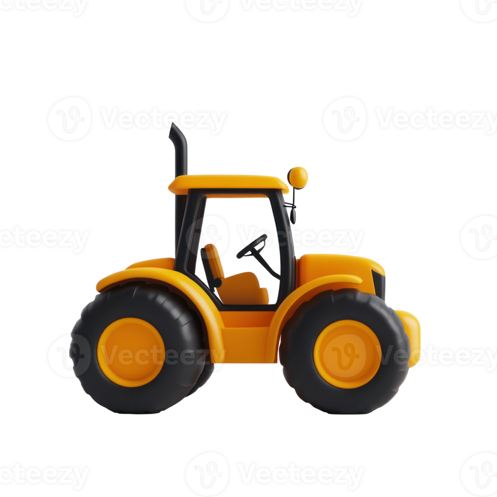 a tractor on a transparent background png