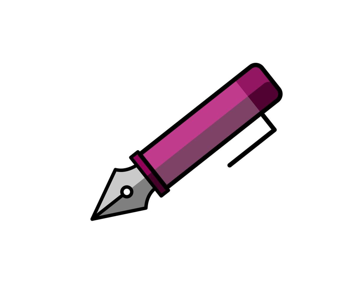 Illustration of a pen mechanical, symbolizing highlighting, drawing, or creative sketching activities vector
