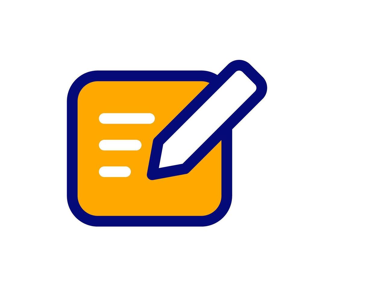 Illustration of a pen poised over a blank page, symbolizing new ideas and creativity, great for writing or brainstorming app vector