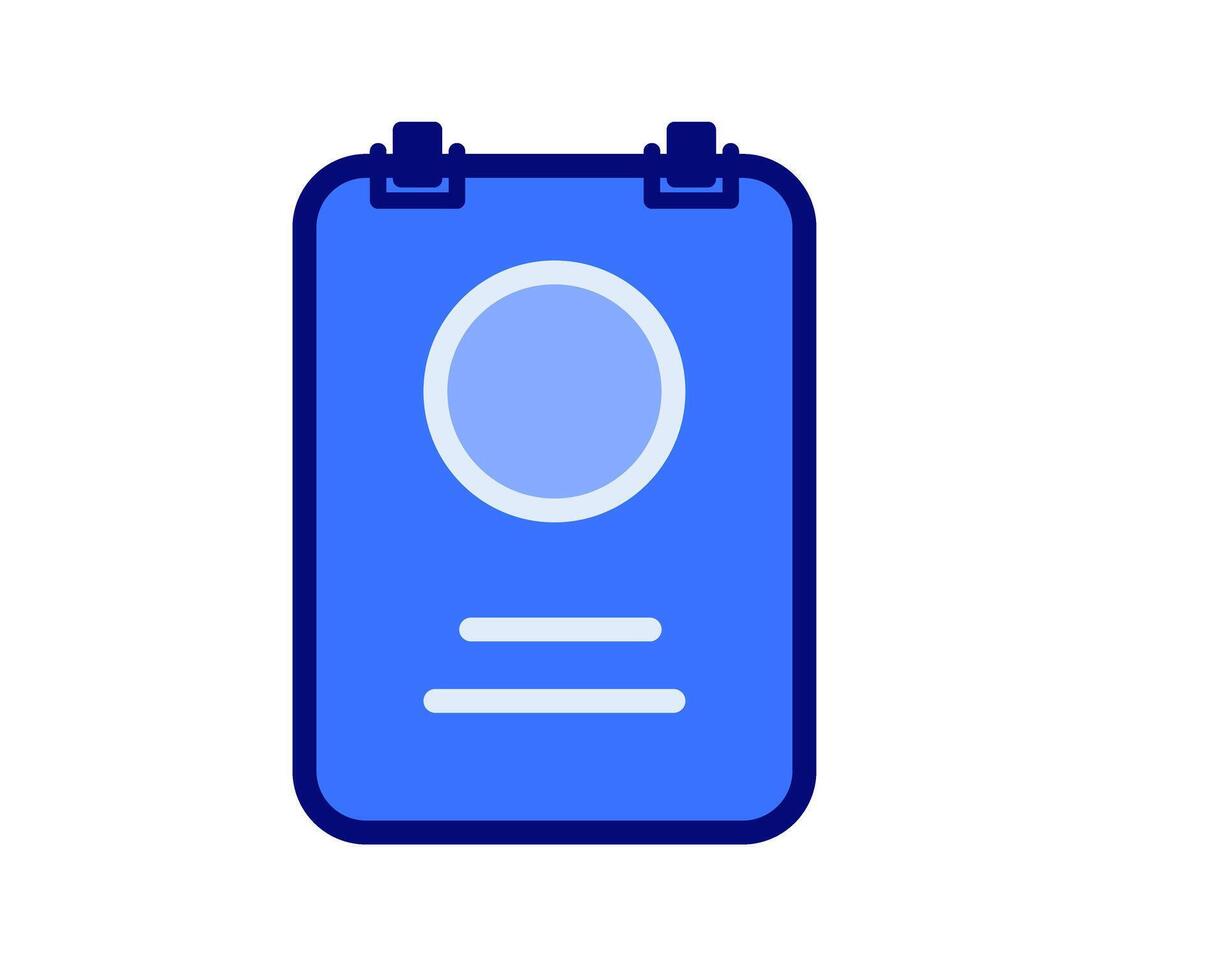 Illustration of note paper pinned to a corkboard, symbolizing management, organization, and biodata vector