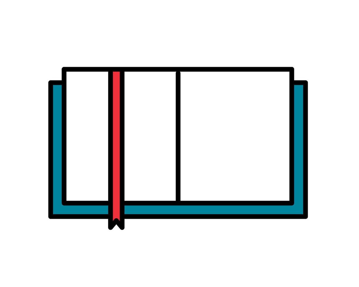 Illustration of open books symbolizing knowledge and learning resources vector