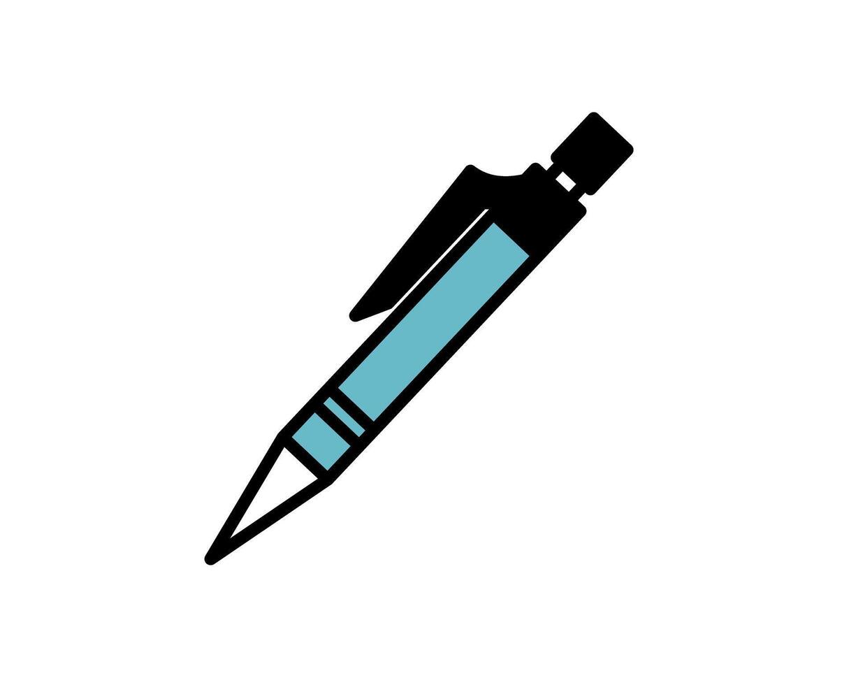 Illustration of a mechanical pen for drawing, or creative sketching activities vector