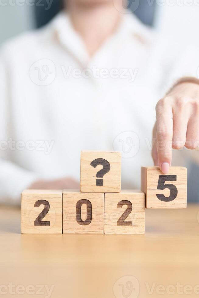 2025 New year with questions mark. FAQ, frequency asked questions, Answer, Q and A, Information, Communication and interrogation Concepts photo