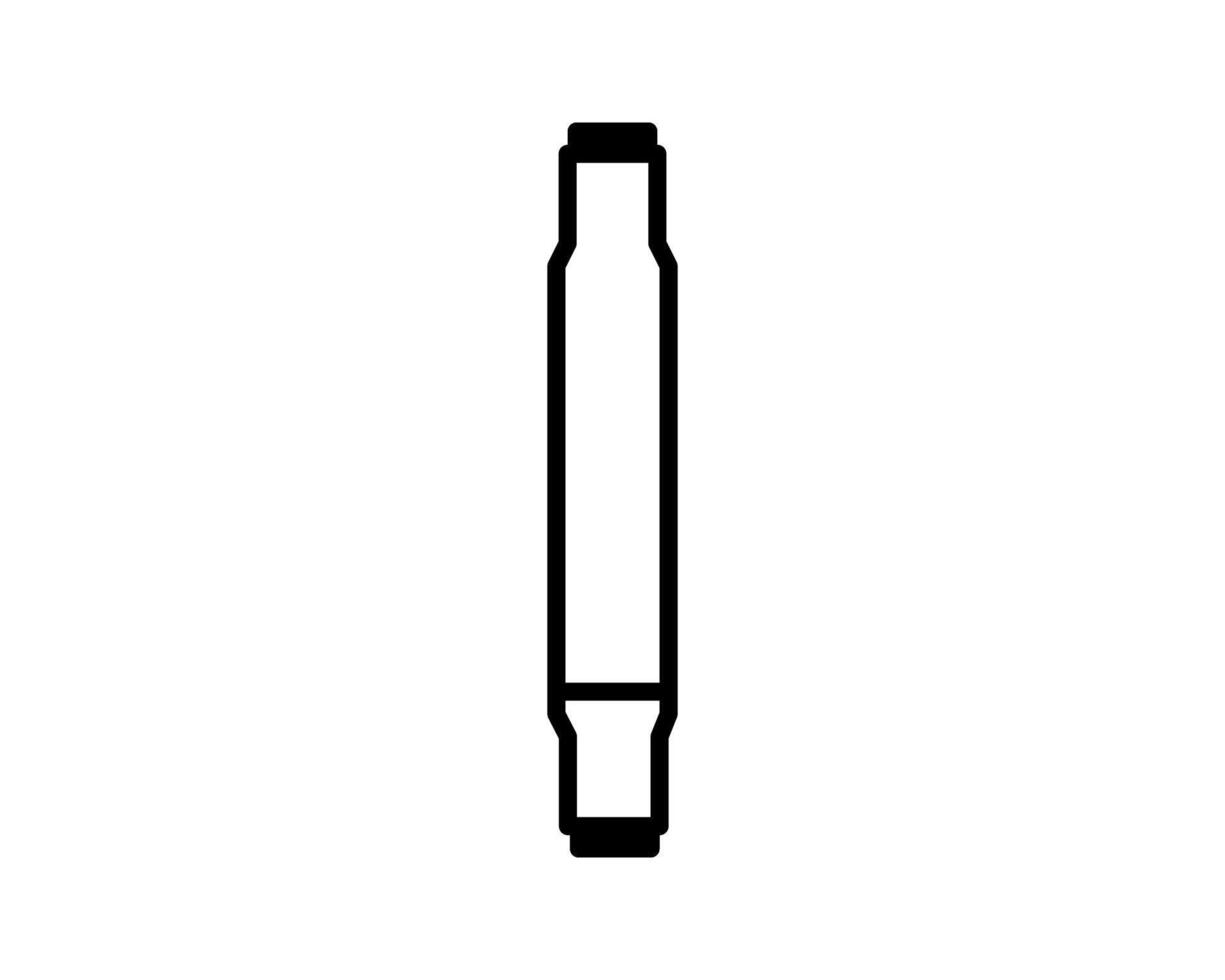 Illustration of a pen marker, symbolizing highlighting, drawing, or sketching vector