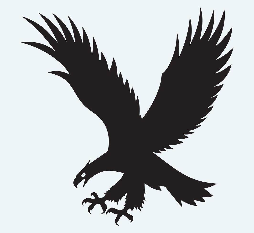 Geometric eagle design vector