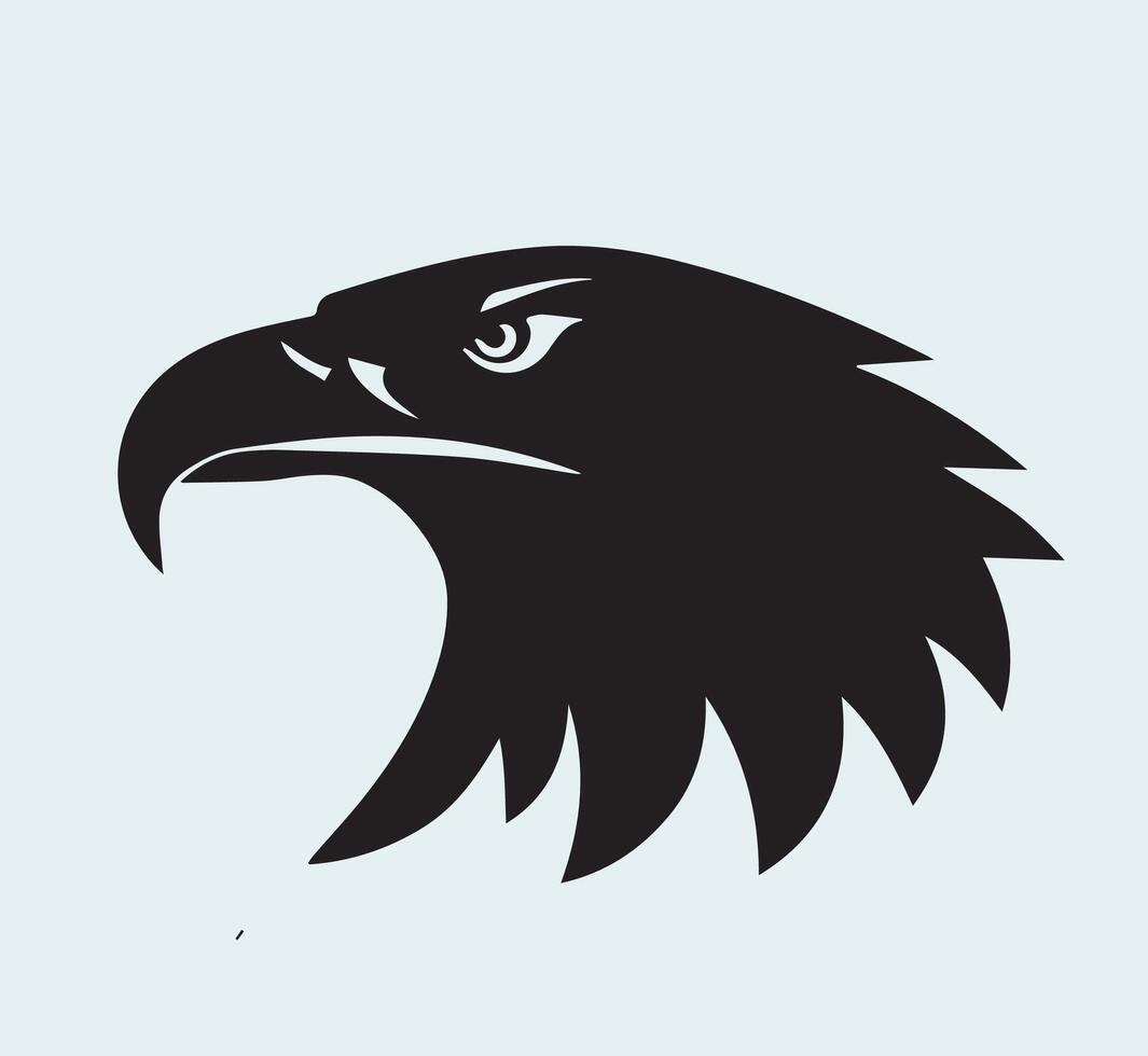 Eagle head line drawing image clipart illustration vector