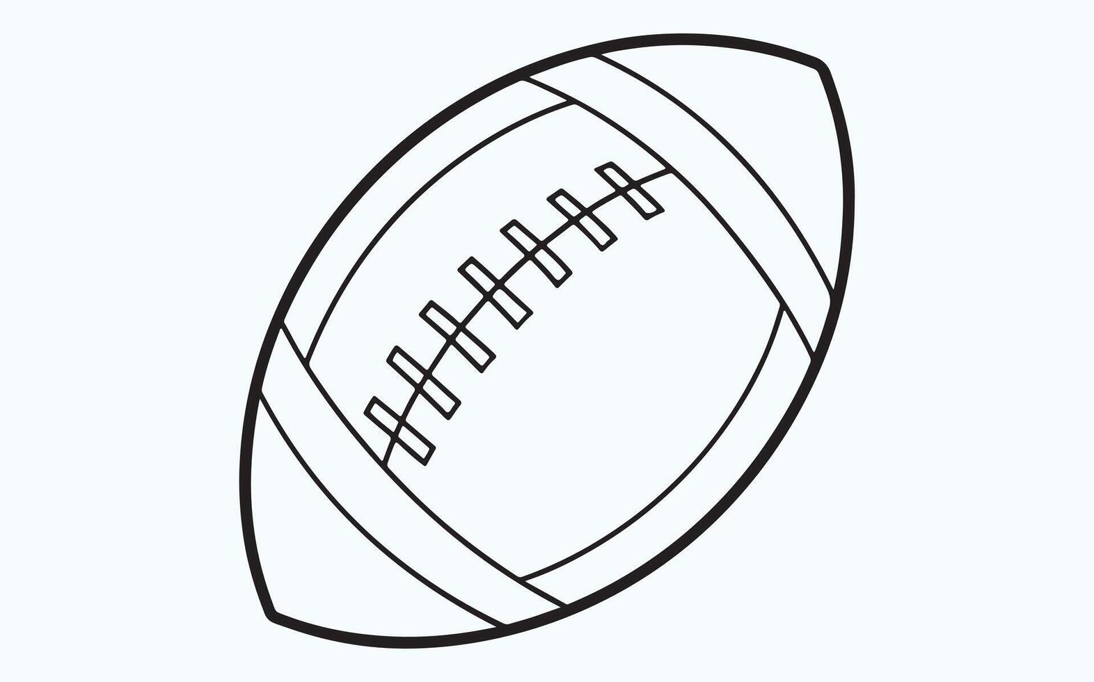Football line drawing ICON vector