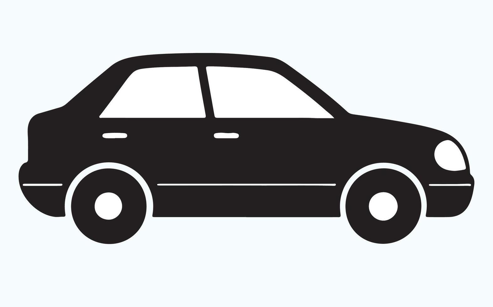 Classic Car Silhouette Outline image vector