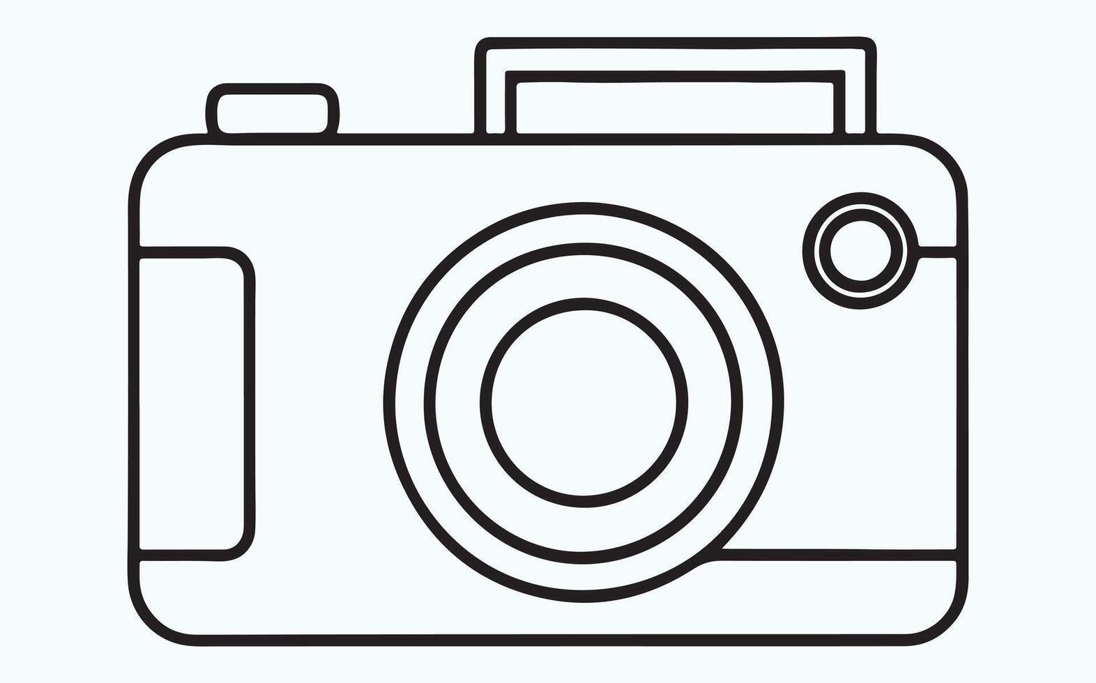 Vintage camera sketch vector