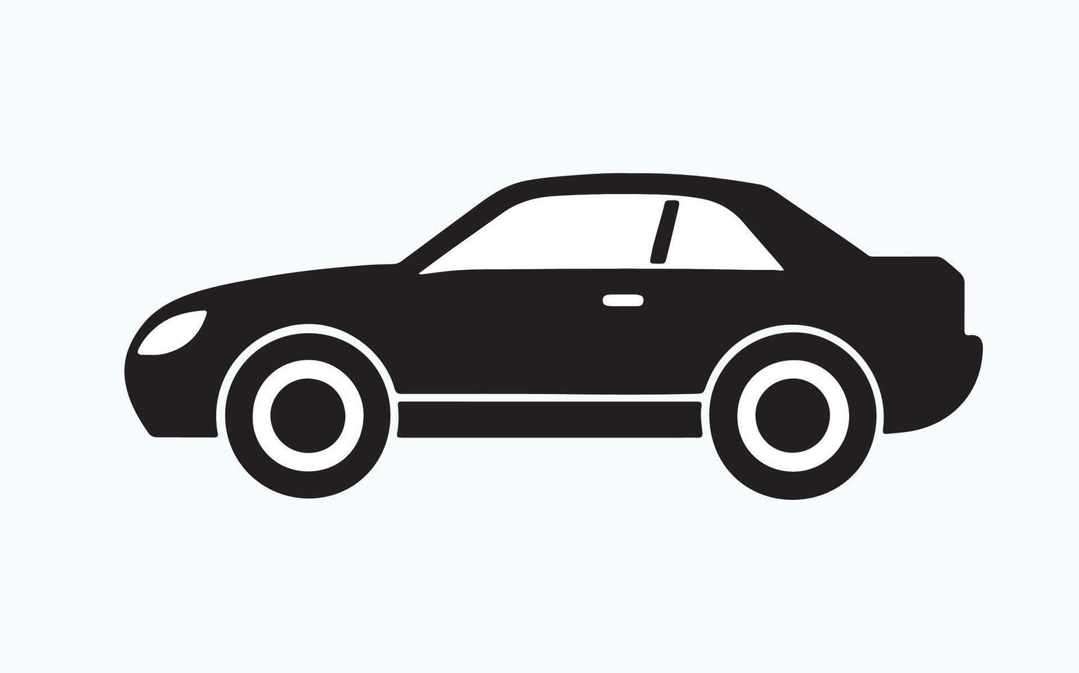 Sleek Car Silhouette Design vector