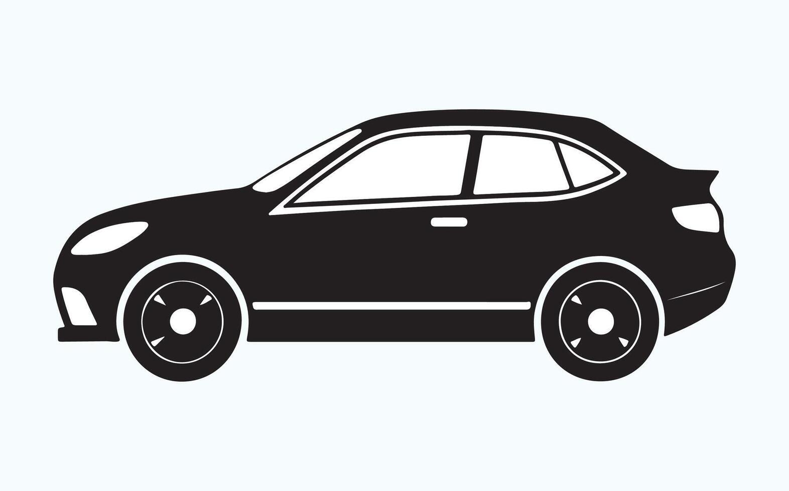 Fast Car Silhouette Art image clipart illustration vector