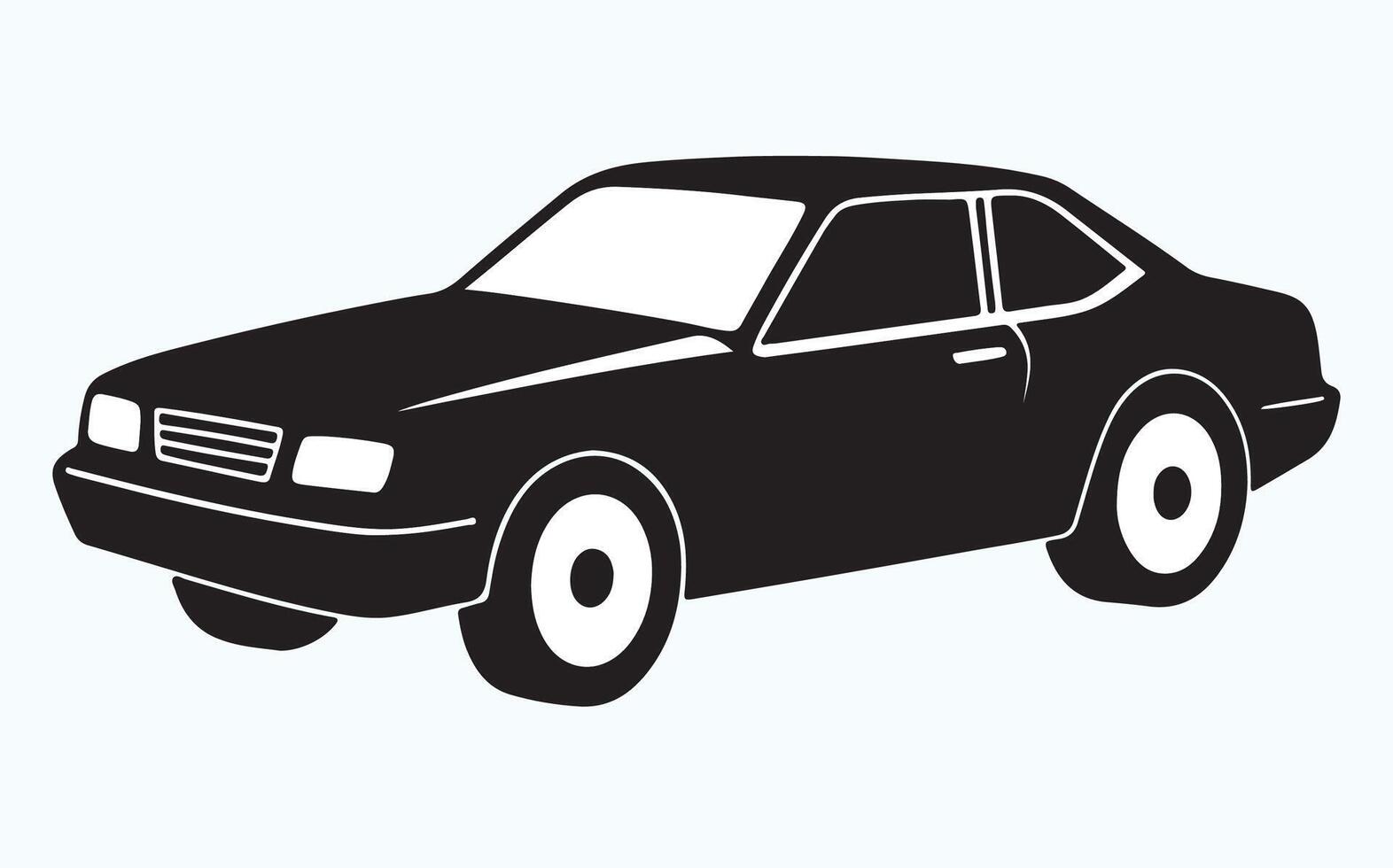 Car Silhouette vintage image vector