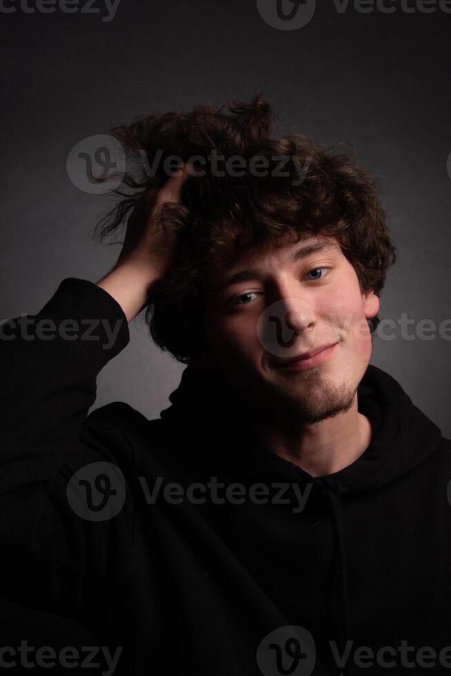 A man looking at the camera photo