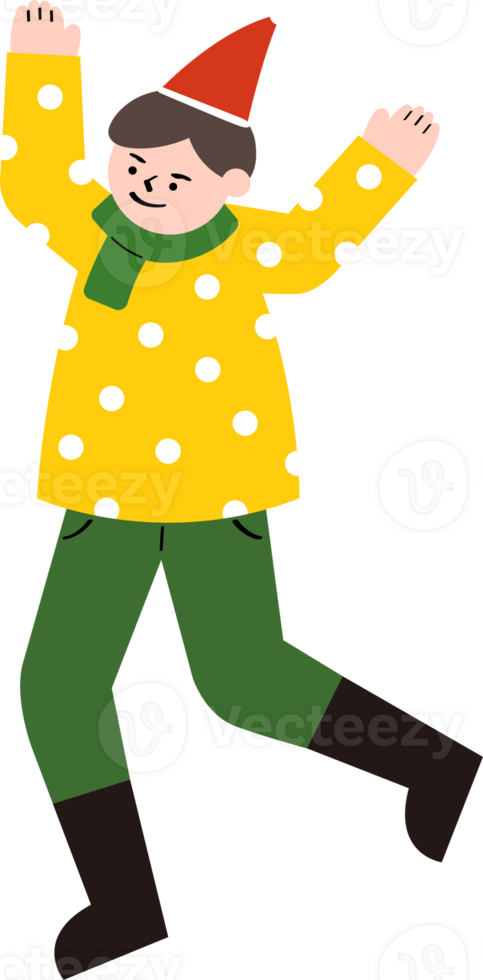 a boy is jumping png