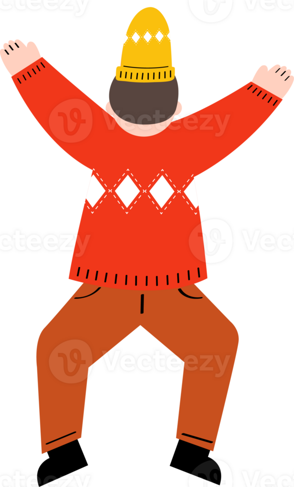 a boy is dancing png