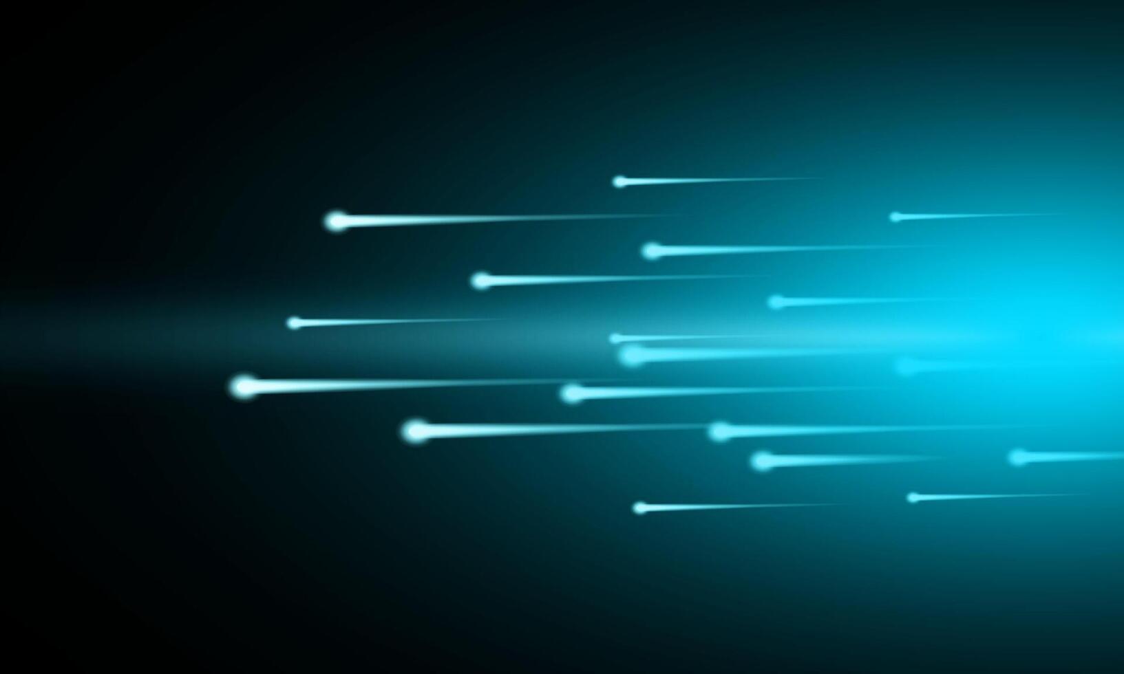 High speed. space with comets dark background. vector