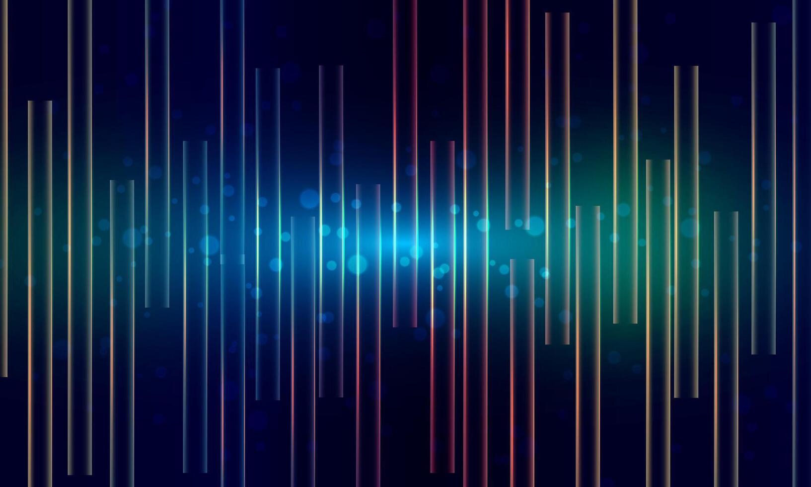 Glowing stripes. Glowing abstract sparkling with light effect on dark background. vector