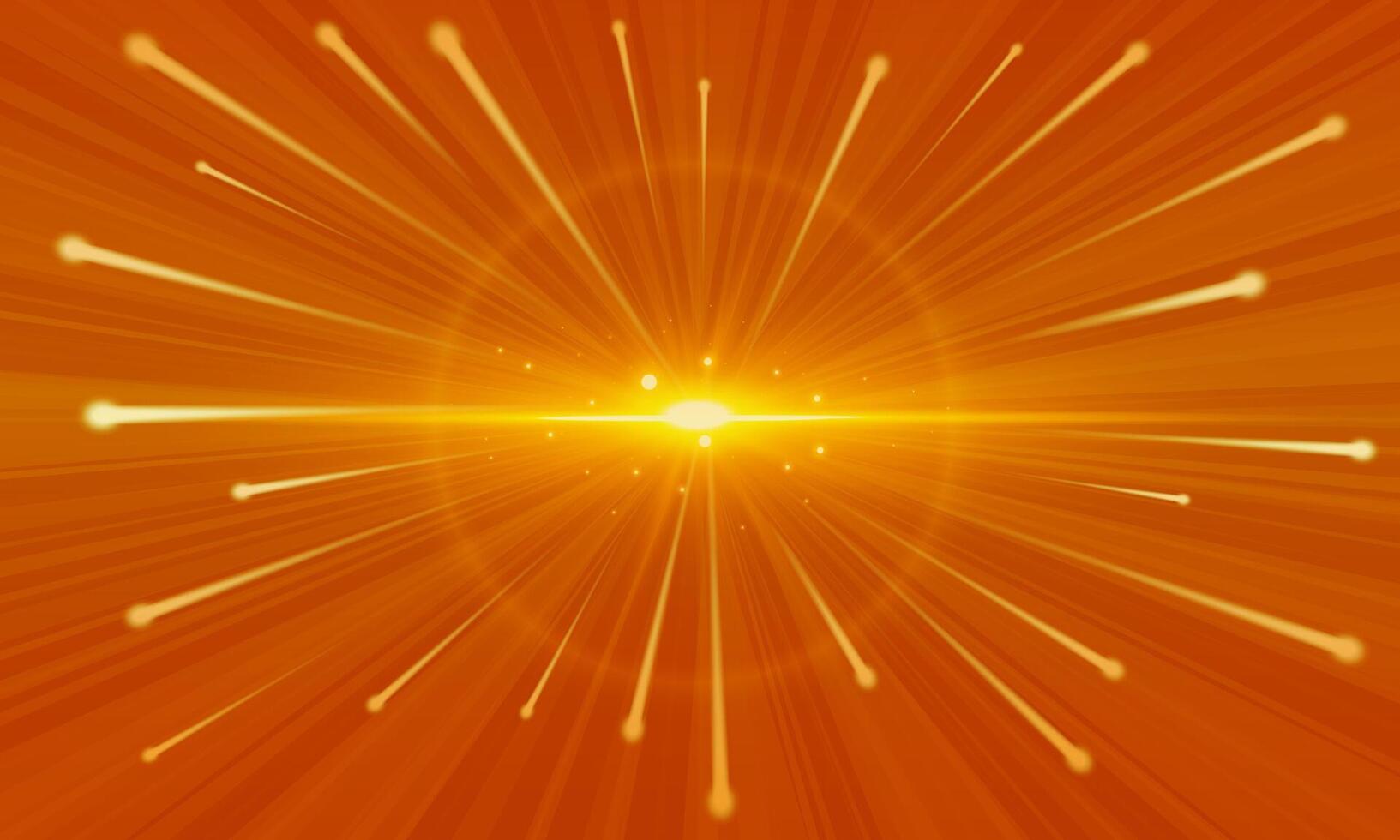 Abstract yellow and gold light motion background. vector