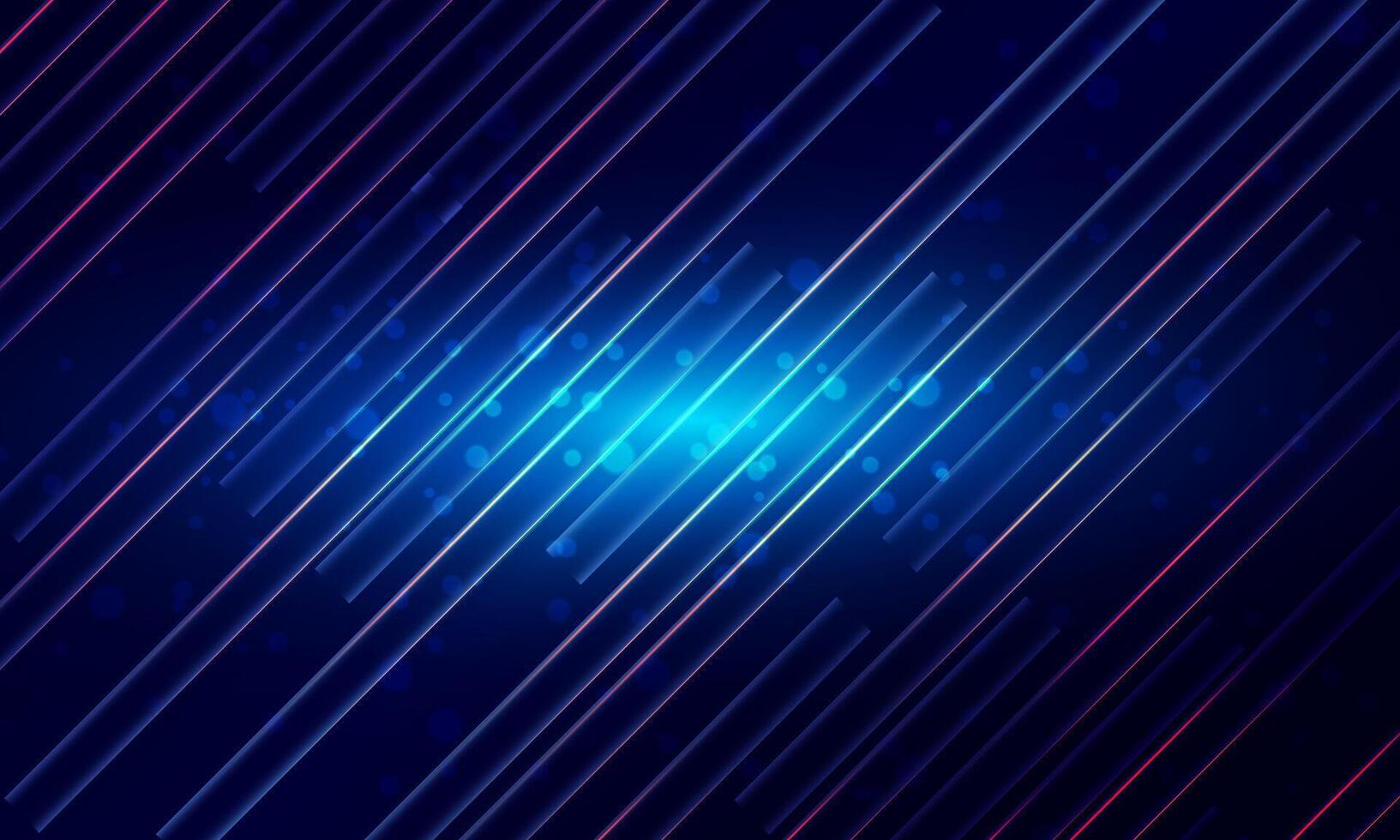 Glowing stripes. Glowing abstract sparkling with light effect on dark background. blue light. vector