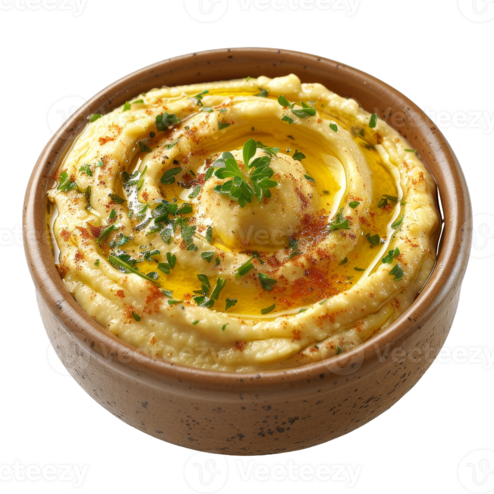 Hummus in a bowl png