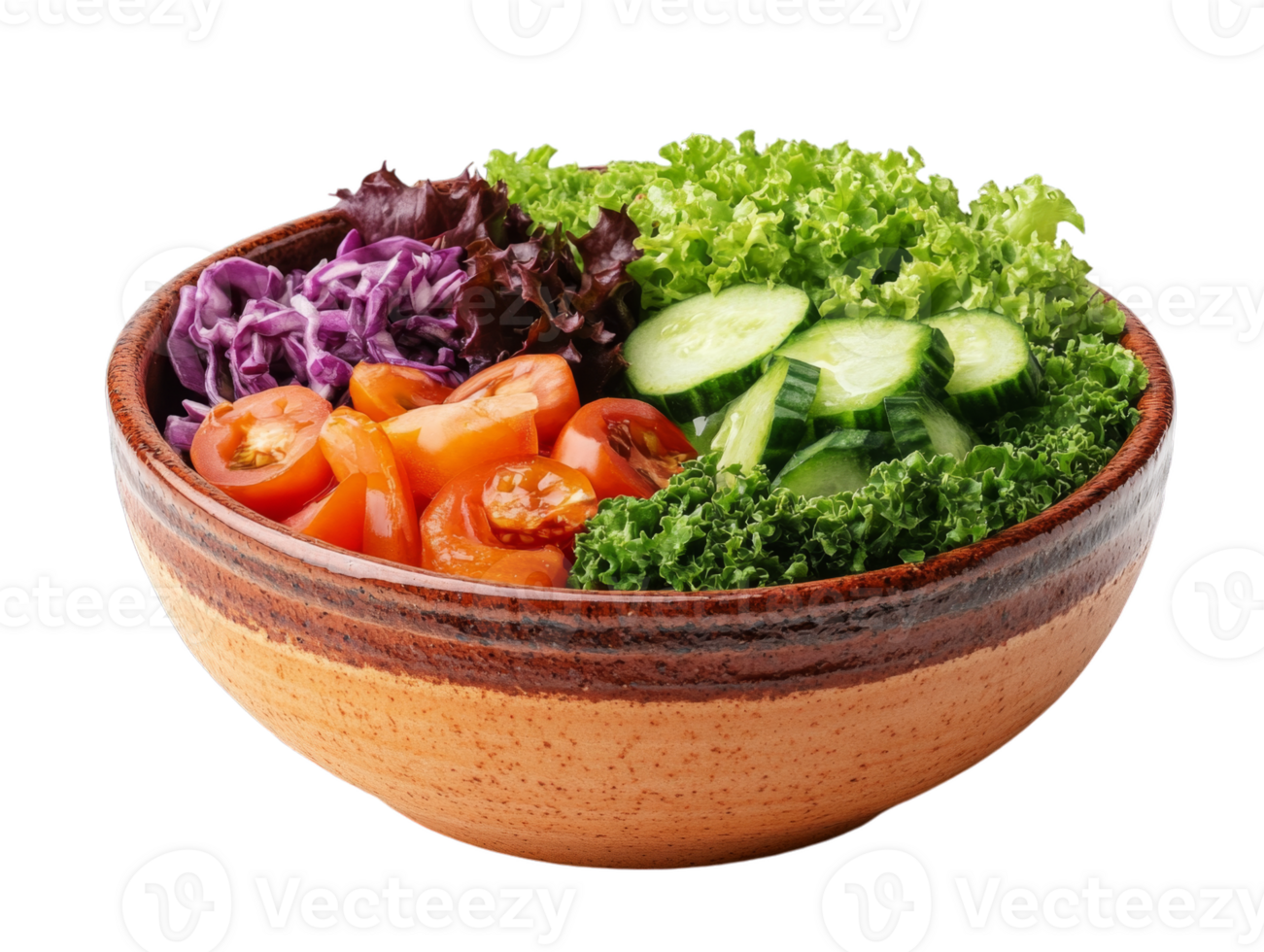 A bowl filled with vegetables and salad png