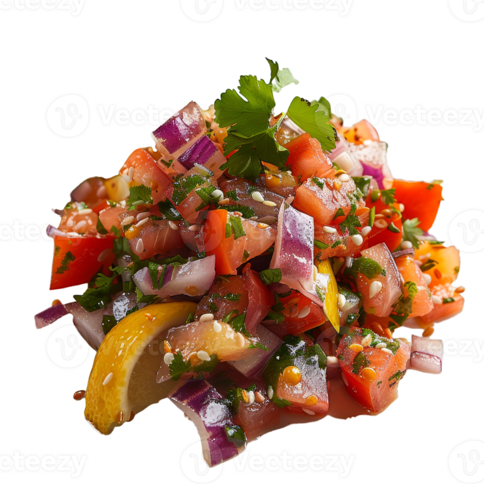 Shrimp cevichel on transparent background png