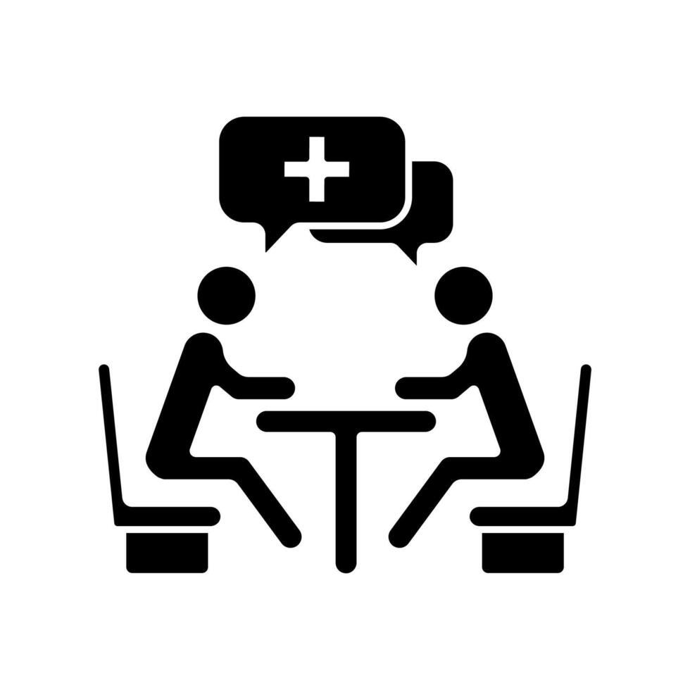 consultation concept line icon. Simple element illustration. consultation concept outline symbol design. vector