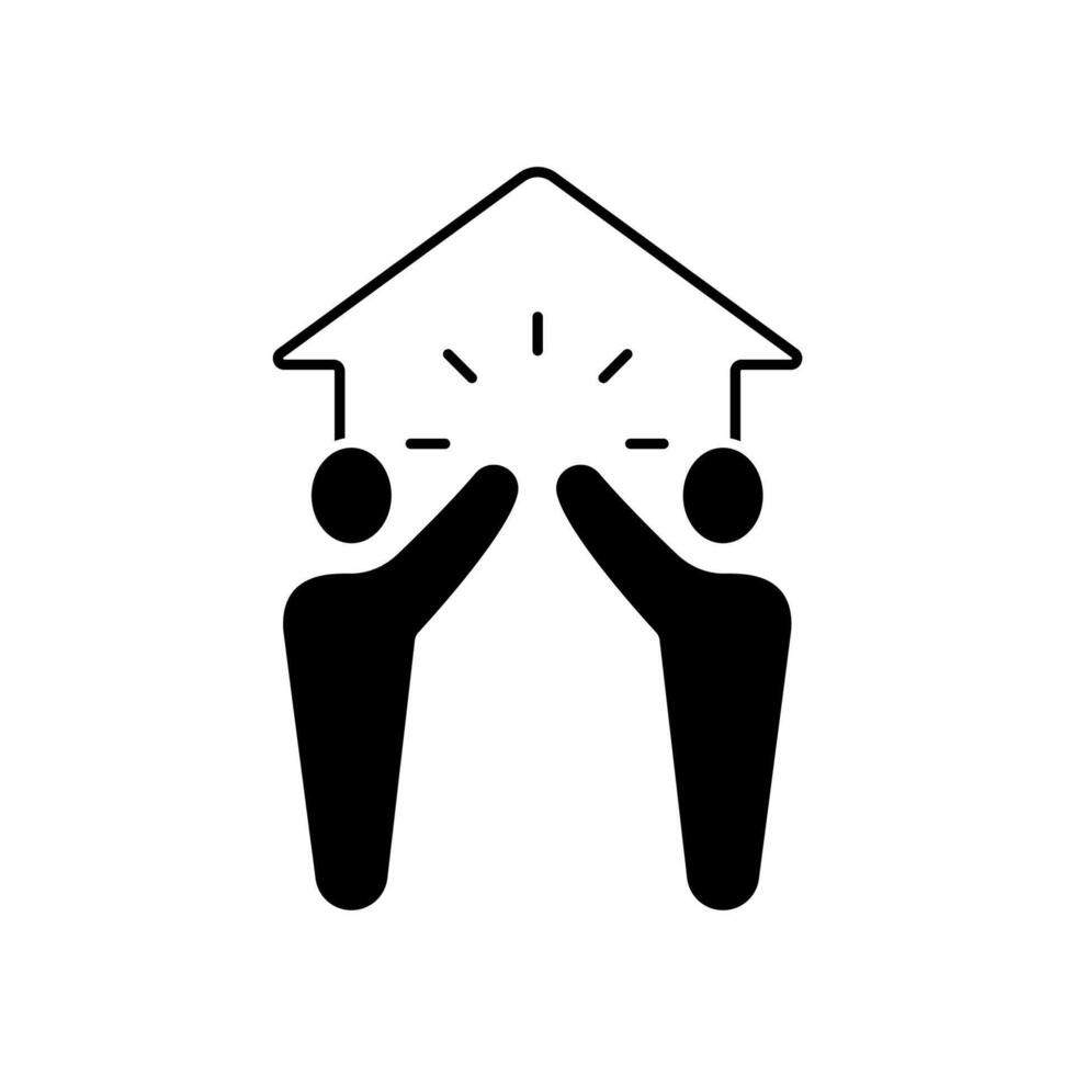 neighborhood concept line icon. Simple element illustration.neighborhood concept outline symbol design. vector