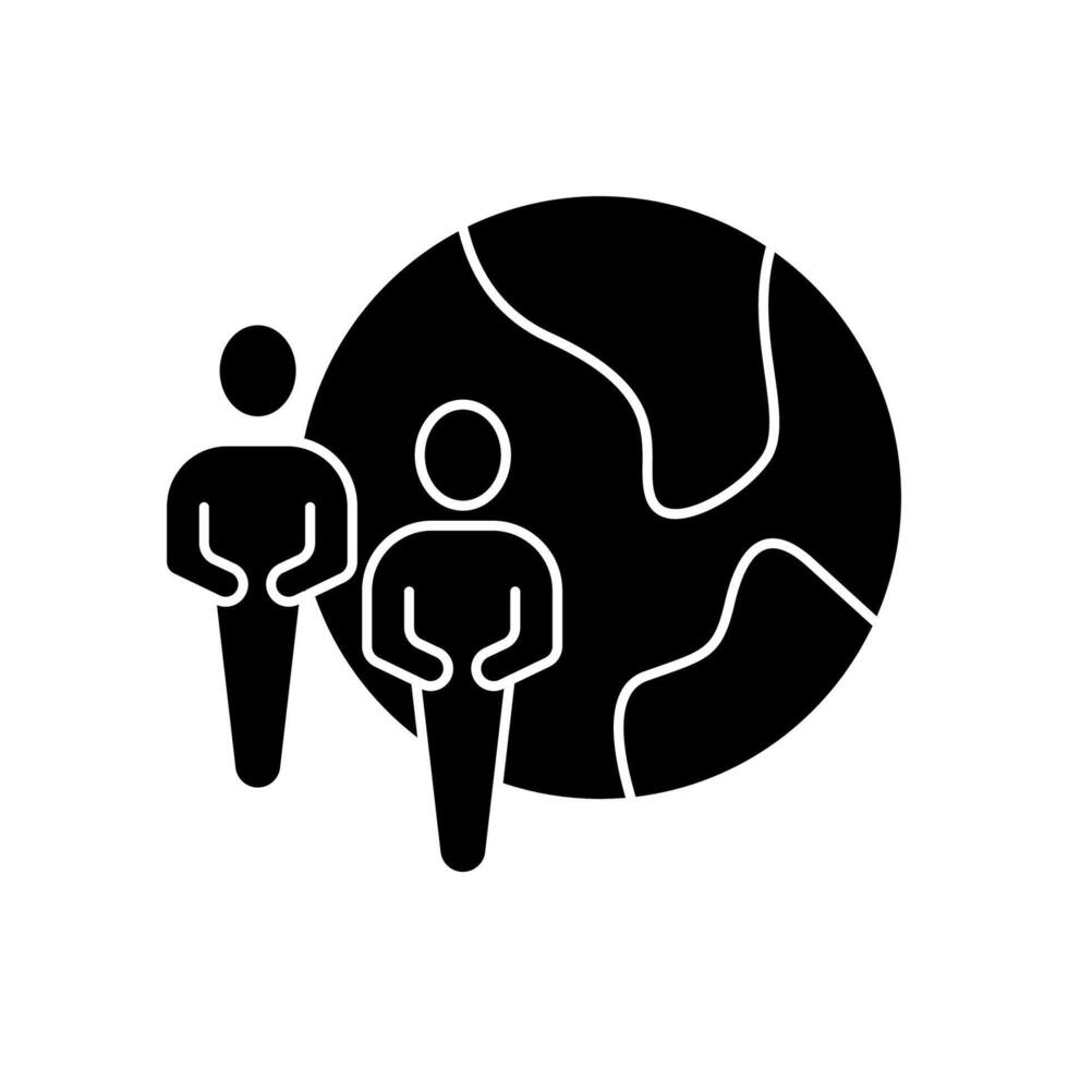 diversity concept line icon. Simple element illustration. diversity concept outline symbol design. vector